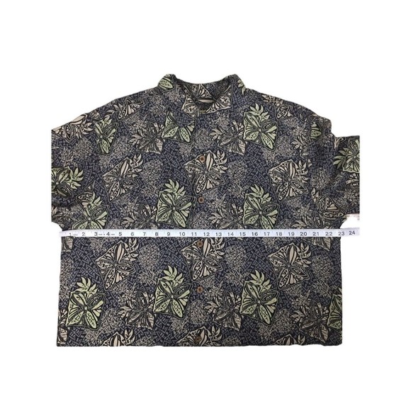 Tommy Bahama Mens 100% Silk Hawaiian Short Sleeve Button Up Shirt size Medium - Picture 11 of 13